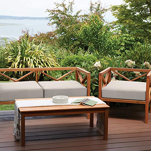 Classic Accessories Ravenna Water-Resistant 72 X 21 X 3 Inch Patio Chaise Lounge Cushion, Mushroom, Patio Cushion #TOP3