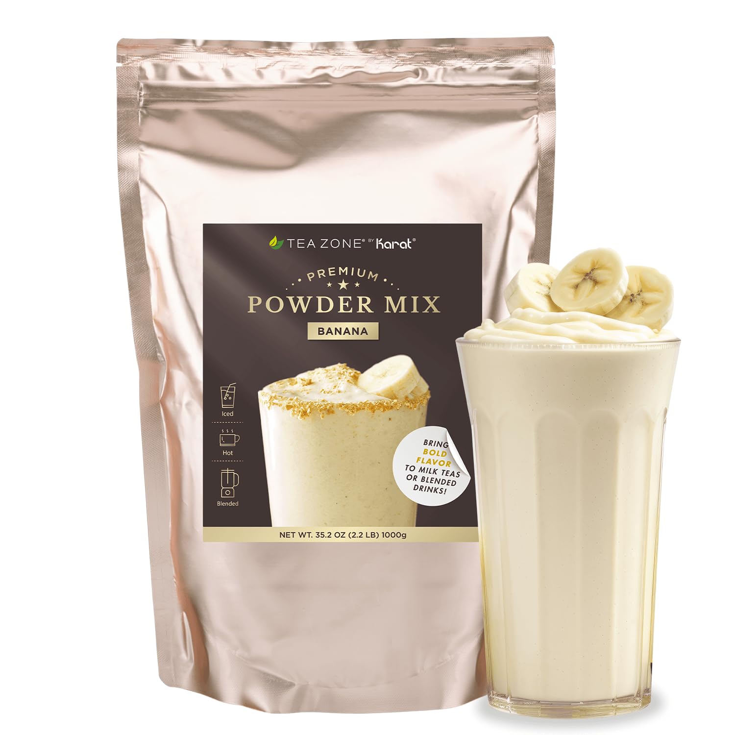 Amazon.com : Tea Zone 2.2 lb Banana Flavor Powder : Powdered Soft