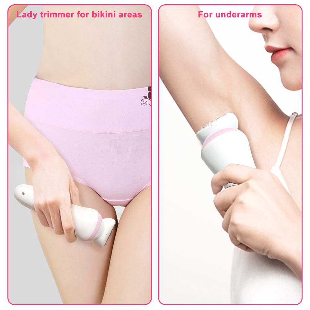 Maquinilla de afeitar y bikini recargable 3 en 1, afeitadora eléctrica para mujer, depiladora, recortadora de pelo corporal, inalámbrica, impermeable