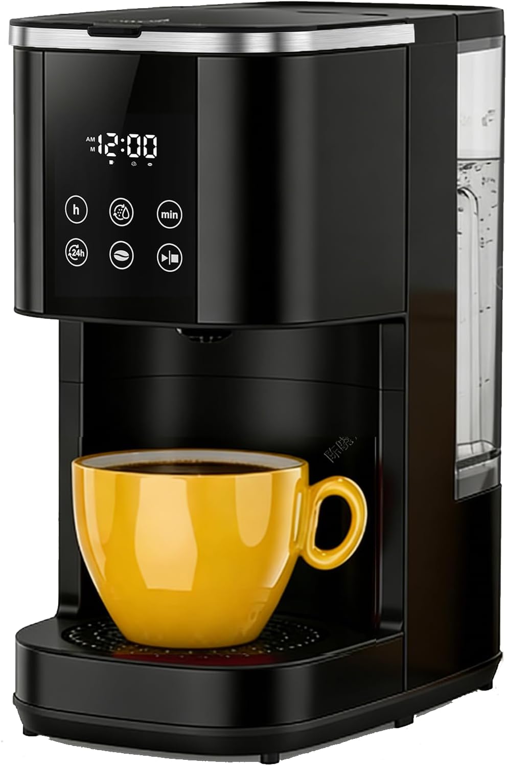 COWSAR Commercial Single Serve Coffee Maker, K Cup Coffee Brewer for Capsule and Ground Coffee, Capsule Coffee Machine with 40 Oz Water Tank, Instant-Heat, 5 Brew Sizes Up To 14 Oz, Black