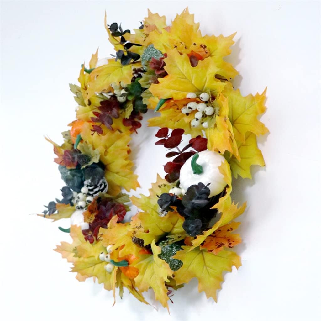 Maple Wreath Autumn Harvest Festival Door Hanging Wreath Festive Window Decoration