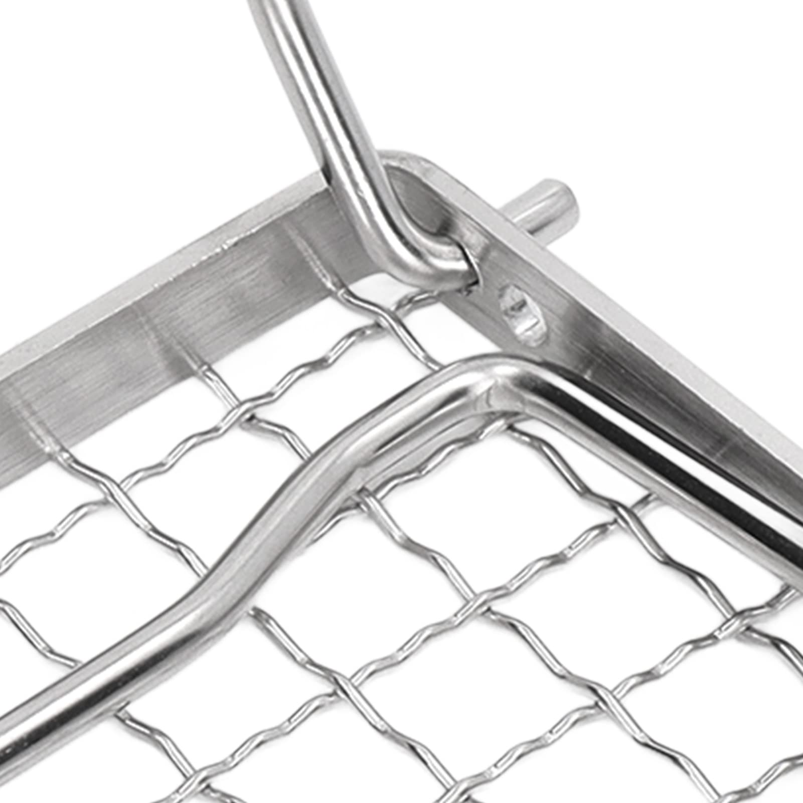 Grille De Campement Pliante Inox – Petit Barbecue Portable Pour Camping, Argenté