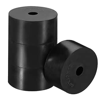 PATIKIL Multi Purpose Rubber Spacer, 20 Pcs 1"OD 0.31"ID 0.4"Thickness Neoprene Round Anti-Vibration Isolation Pads Isolator Rubber Bushings Spacer Washer For HVAC Bolts Car Accessories