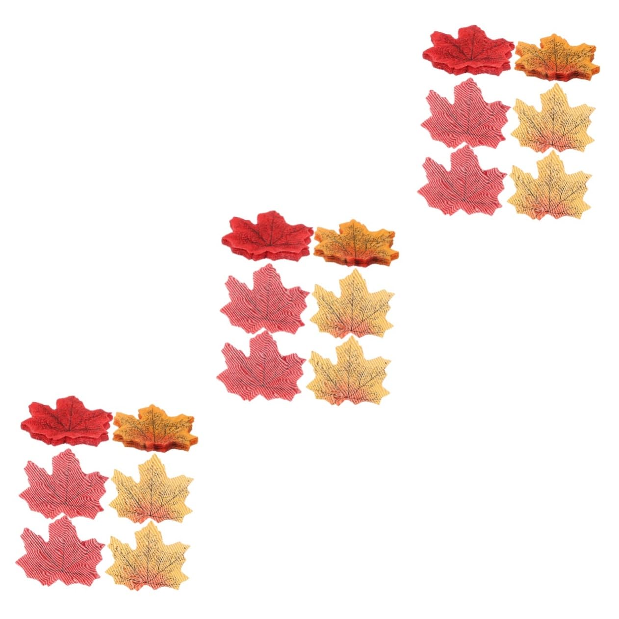 PRETYZOOM 3 Set Foglie Di Acero Matrimonio A Tema Autunnale Foglie Autunnali Ghirlanda Di Foglie Di Acero Artificiale Foglia Di Ringraziamento Autunno Assortito Panno Di Seta 500 Pezzi*3