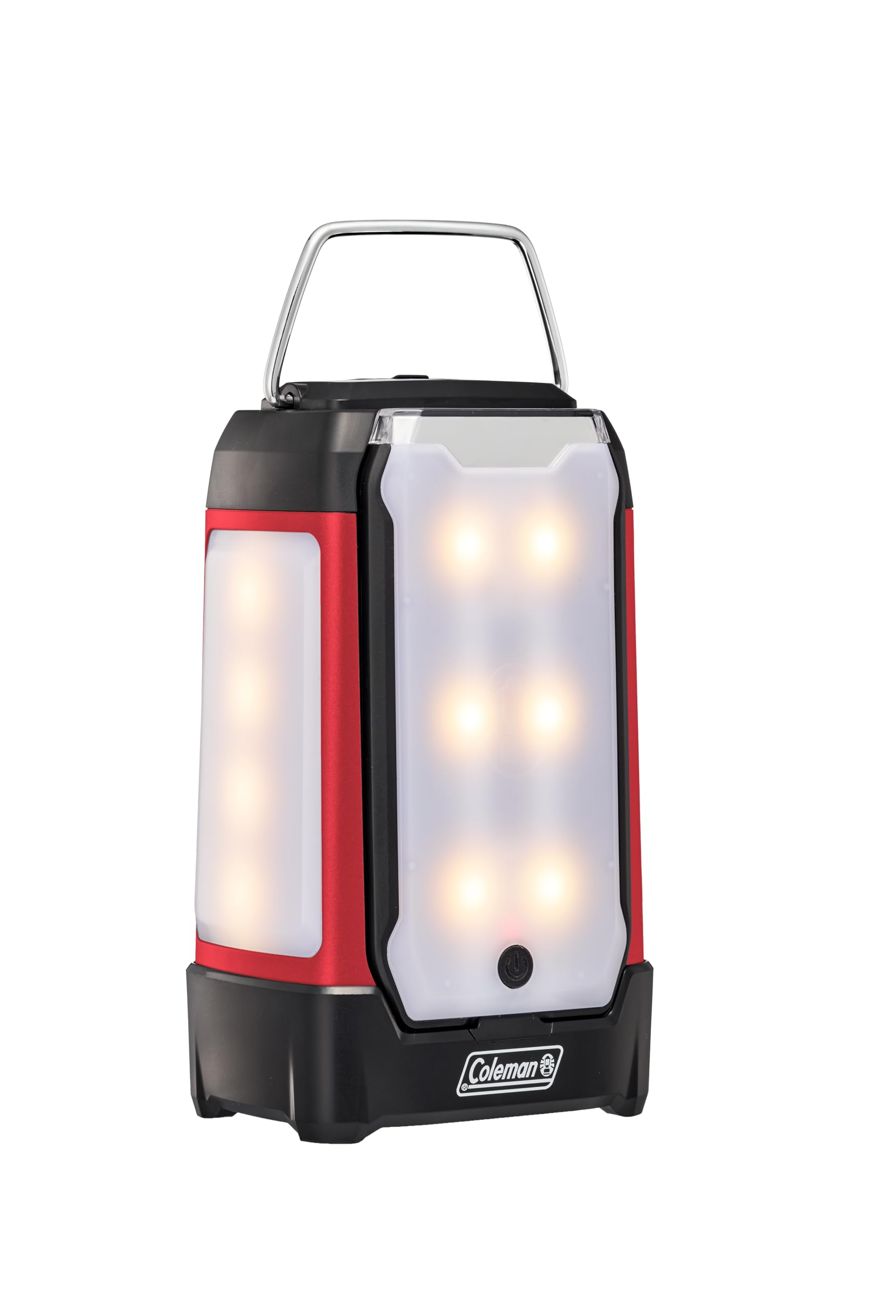 ライト・ランタン Coleman MULTI-PANEL LANTERN PLUS Coleman 2 Multi-Panel Lantern Plus (Red), LED, Disaster Prevention