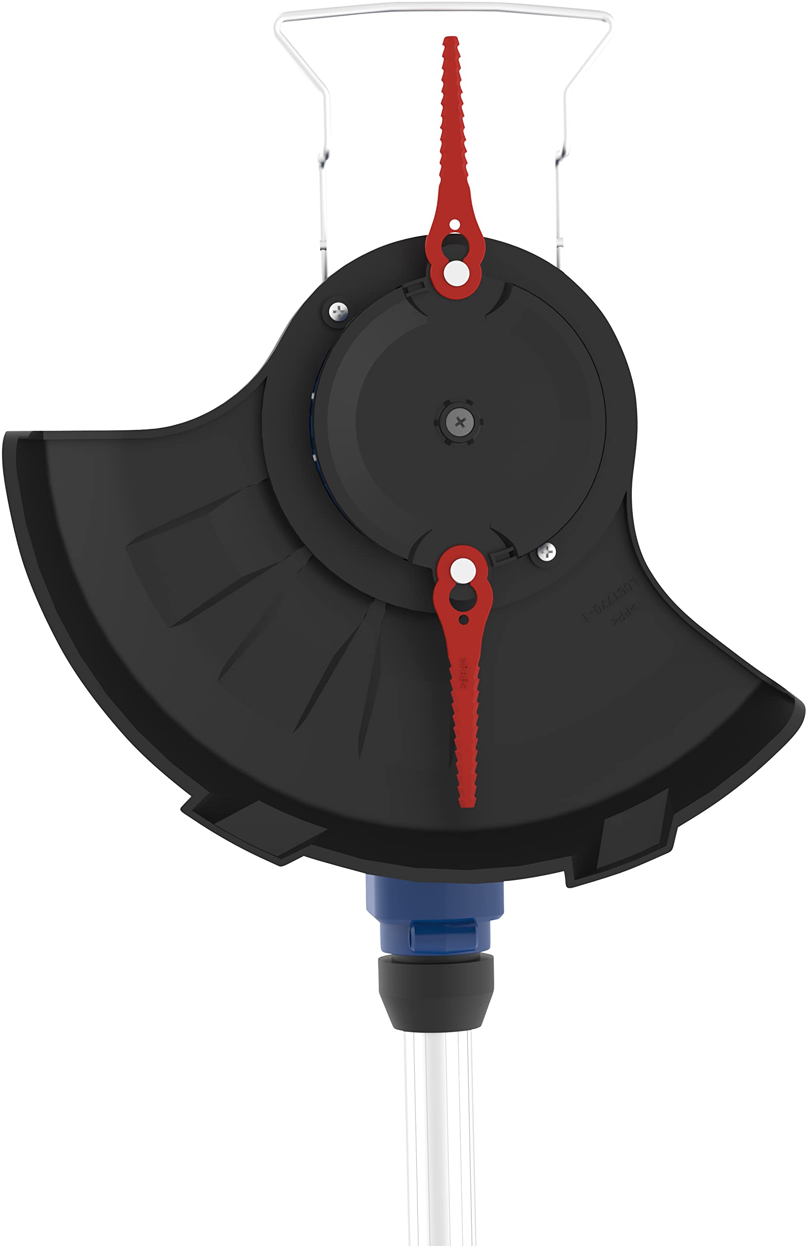 Güde 58599 RT 18-201-05 - Desbrozadora con batería (Incluye 20 Cuchillas de Repuesto, Cabezal de Corte Giratorio 180°, protección para Las Plantas) Azul
