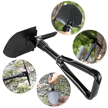 折りたたみシャベル Amazon | 折りたたみ シャベル スコップ 収納袋付き くわ