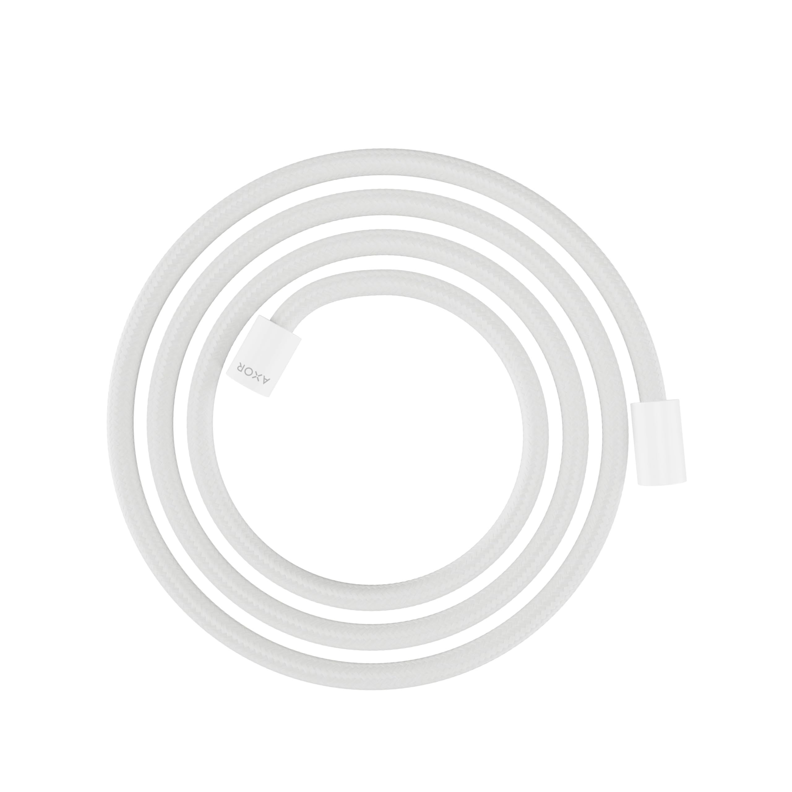 hansgrohe AXOR ShowerSolutions tubo doccia in tessuto, 2000 mm, dado cilindrico su entrambi i lati, 28291, Colorazione: Bianco opaco