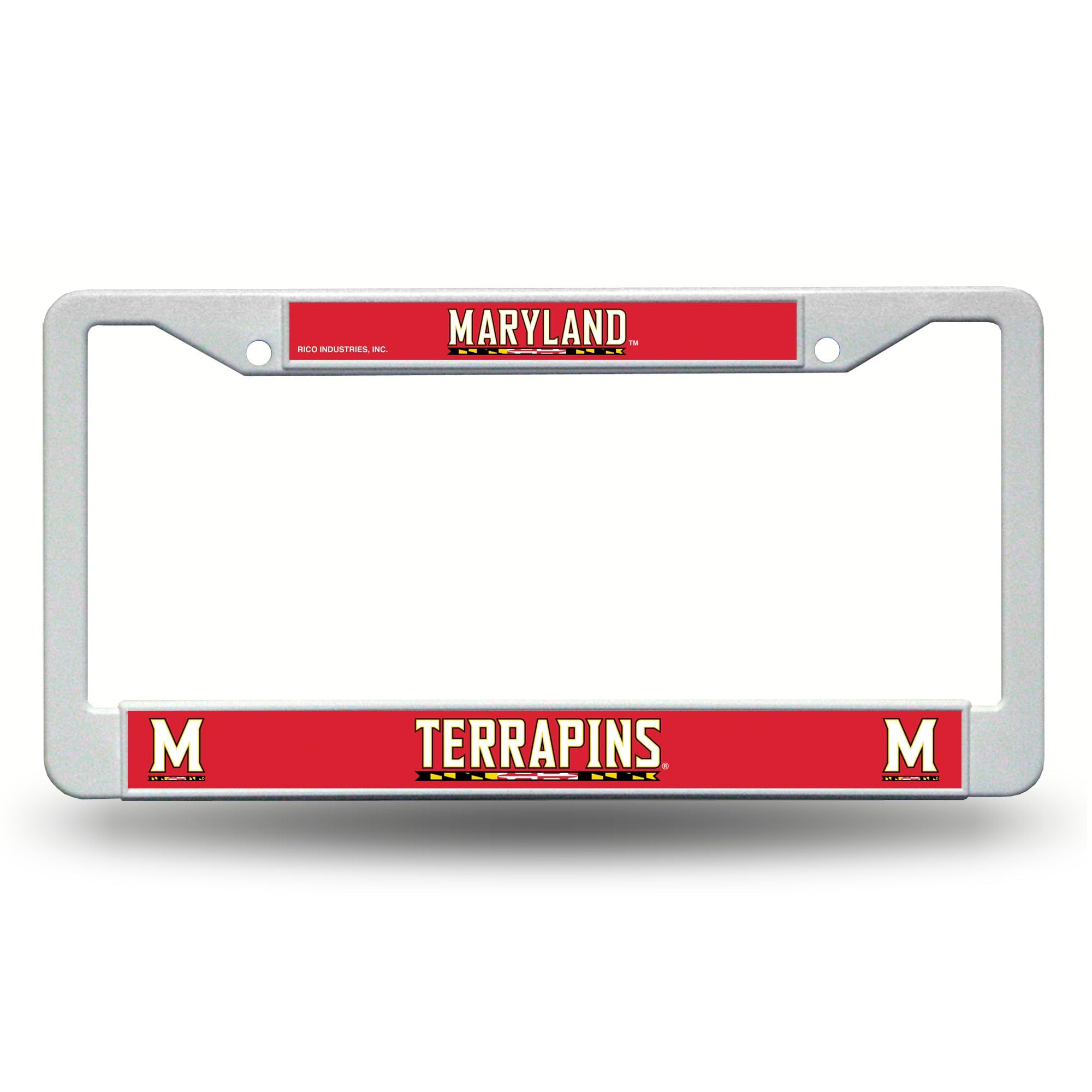Rico Industries NCAA Maryland Terrapins Plastic License Plate Frame 6 x 12.25-