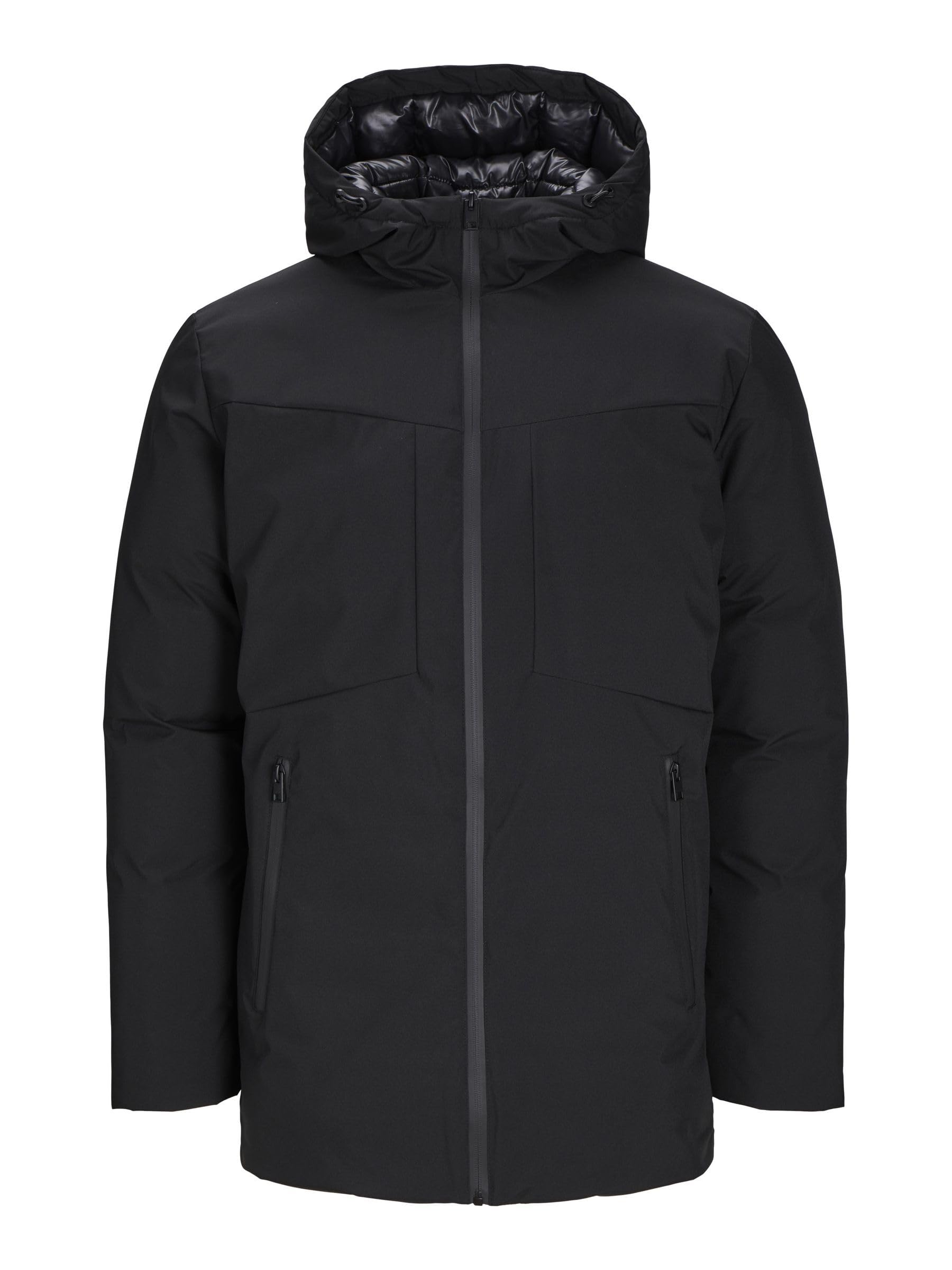 Jack & Jones Men's Black Parka Parka, M