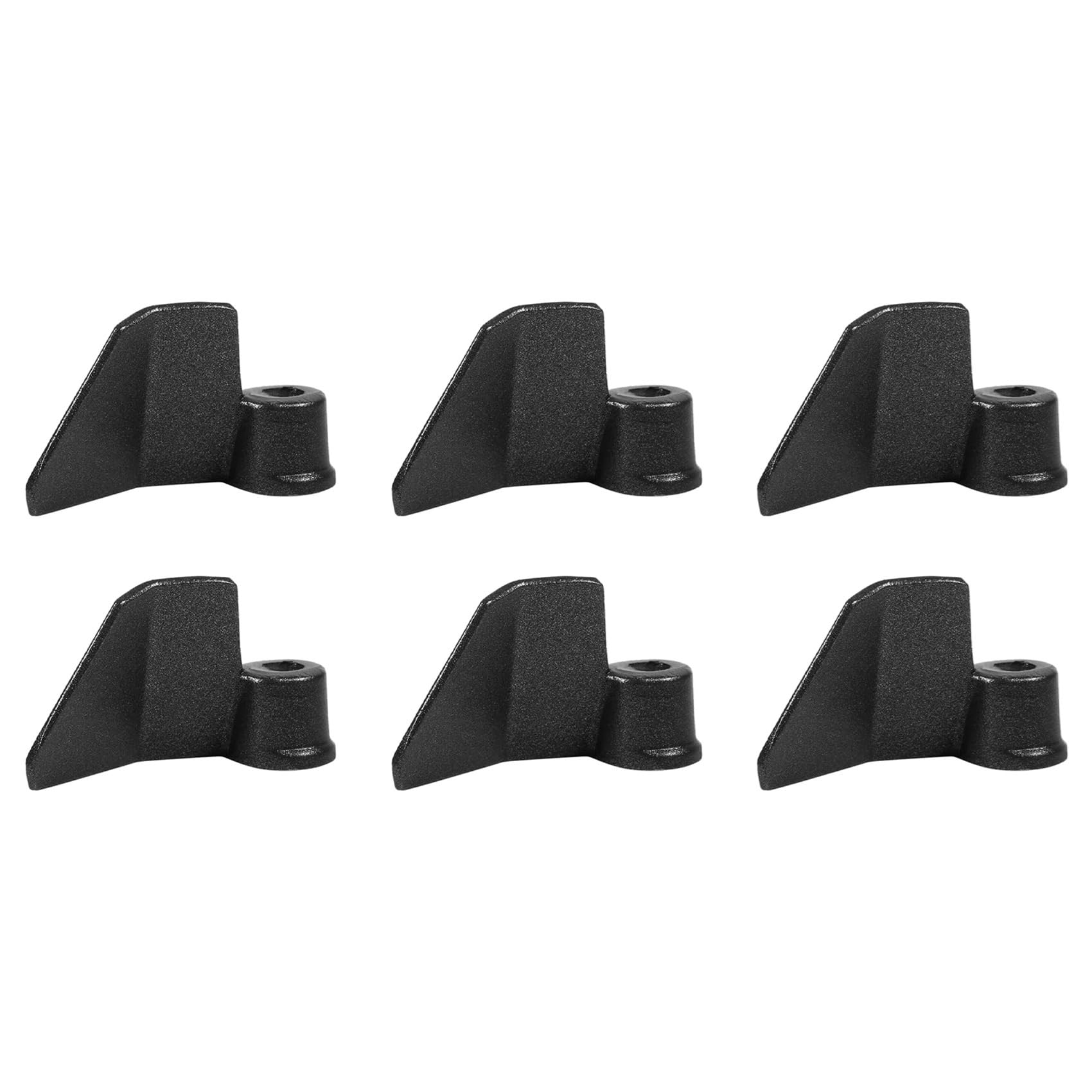 Vjsujehgy 6X Bread Baking Machine Paddles Kneading Hooks, Stainless Steel Kneading Blade for Bread Baking Machines