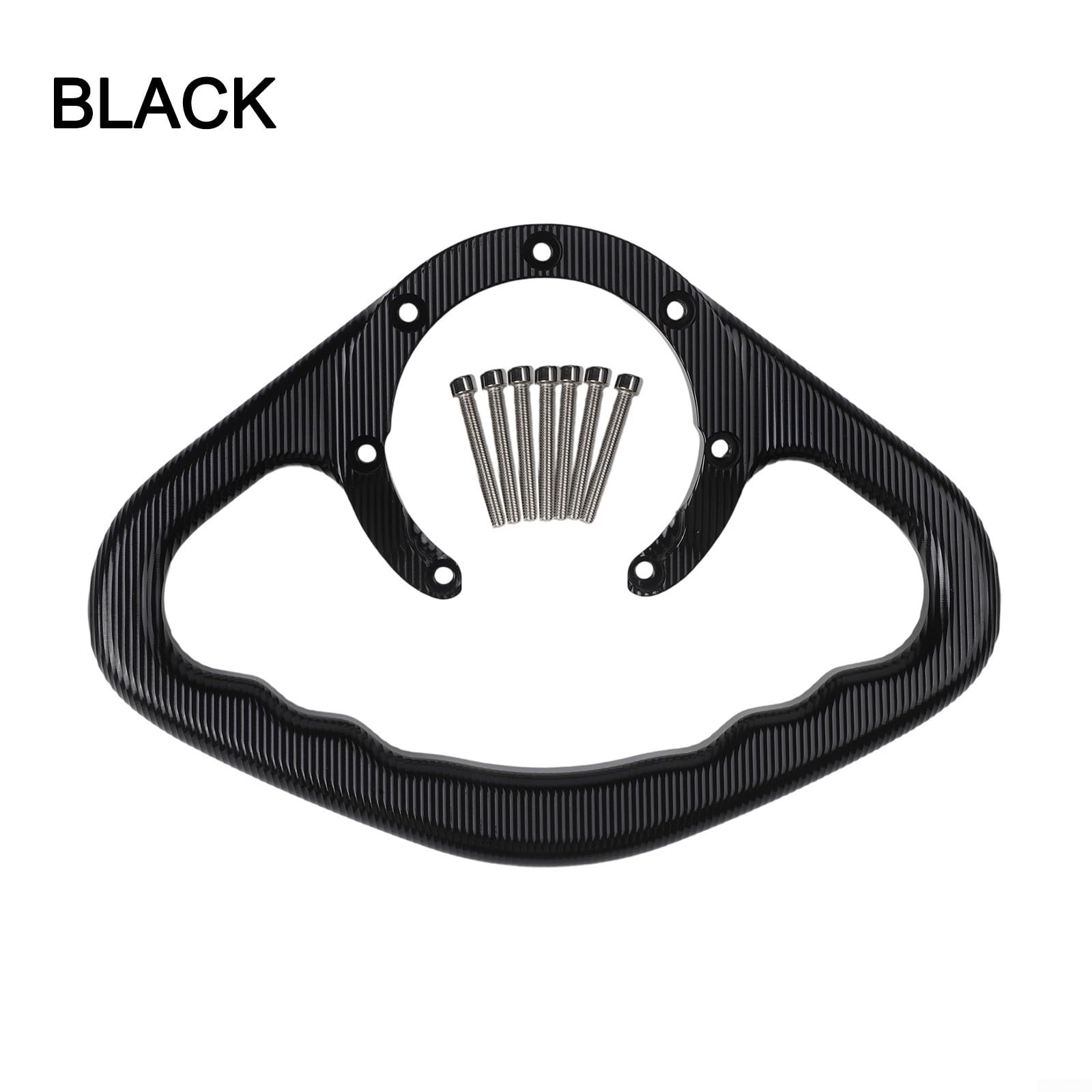 Maniglia di sicurezza per serbatoio carburante, in lega di alluminio CNC, per Honda CBR600F, CBR929RR, CBR954RR, RC51, CB600F, Hornet, colore rosso (nero)