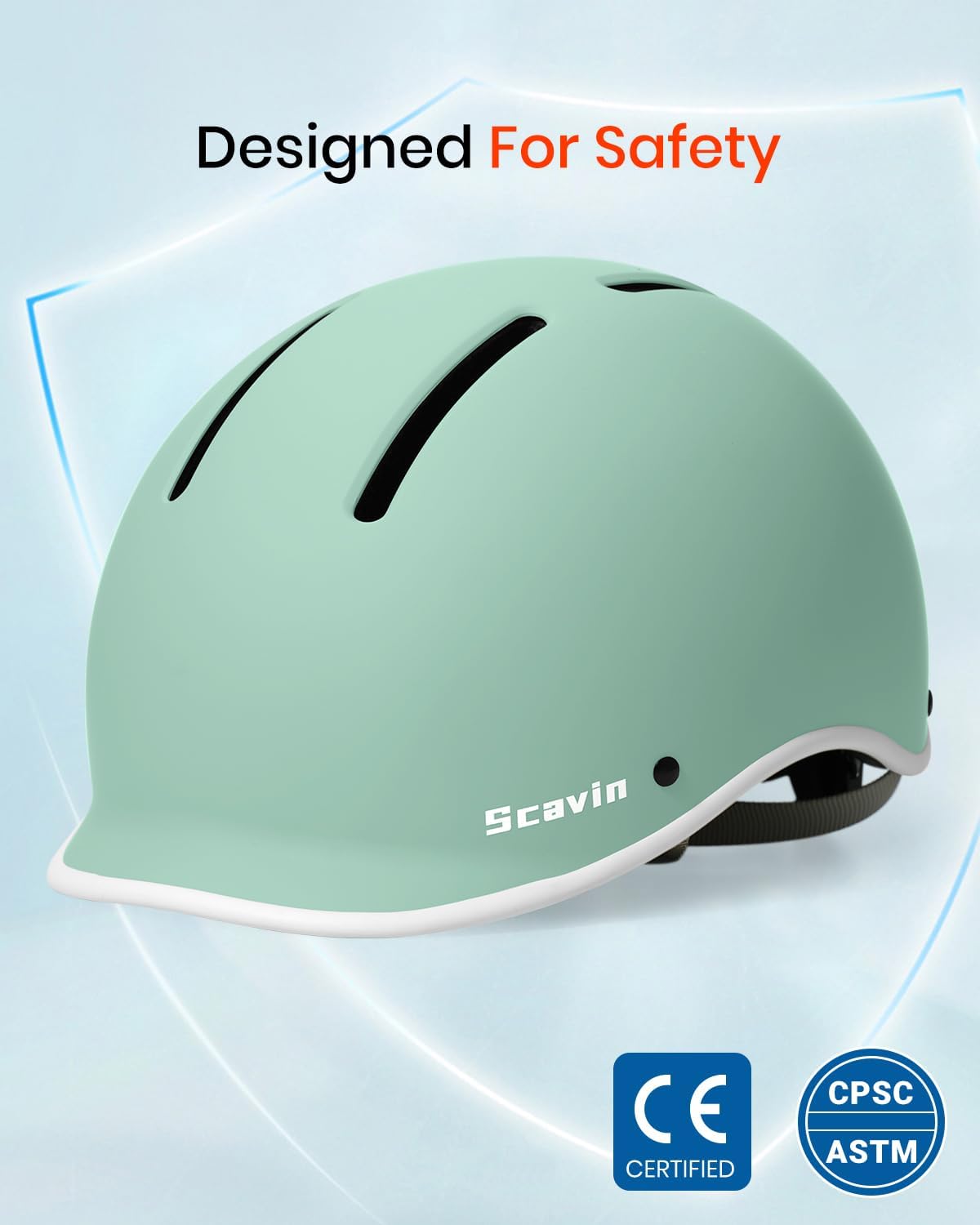 Bike Helmet for Adults with Rechargeable Rear Light, Adjustable Cycling Helmet for Men Women Youth - Safety Certified for Bicycle, Skateboard, Road Bike & Commuting - Image 3