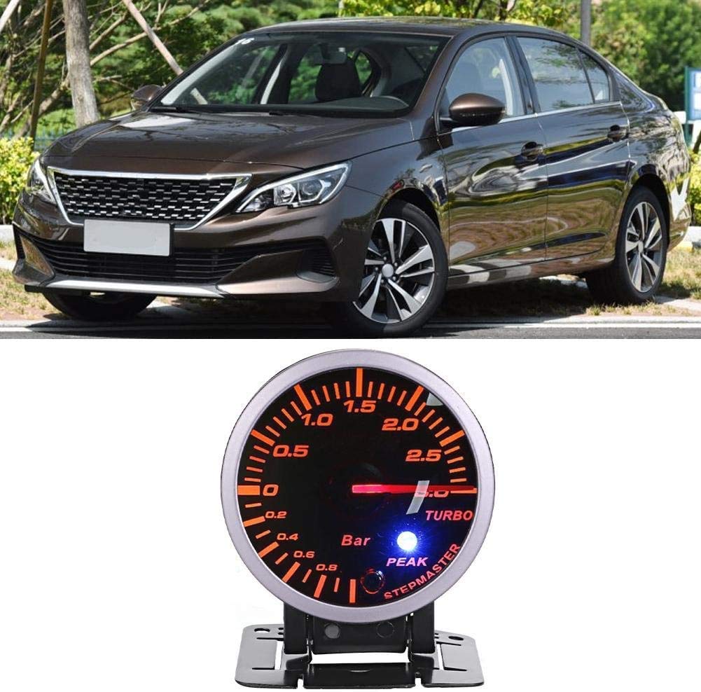 Wskaźnik doładowania Turbo, wskaźnik doładowania Turbo, modyfikacja pojazdu LED Wskaźnik doładowania Turbo, ręczny DC12V dla wszystkich typów zmodyfikowanych pojazdów