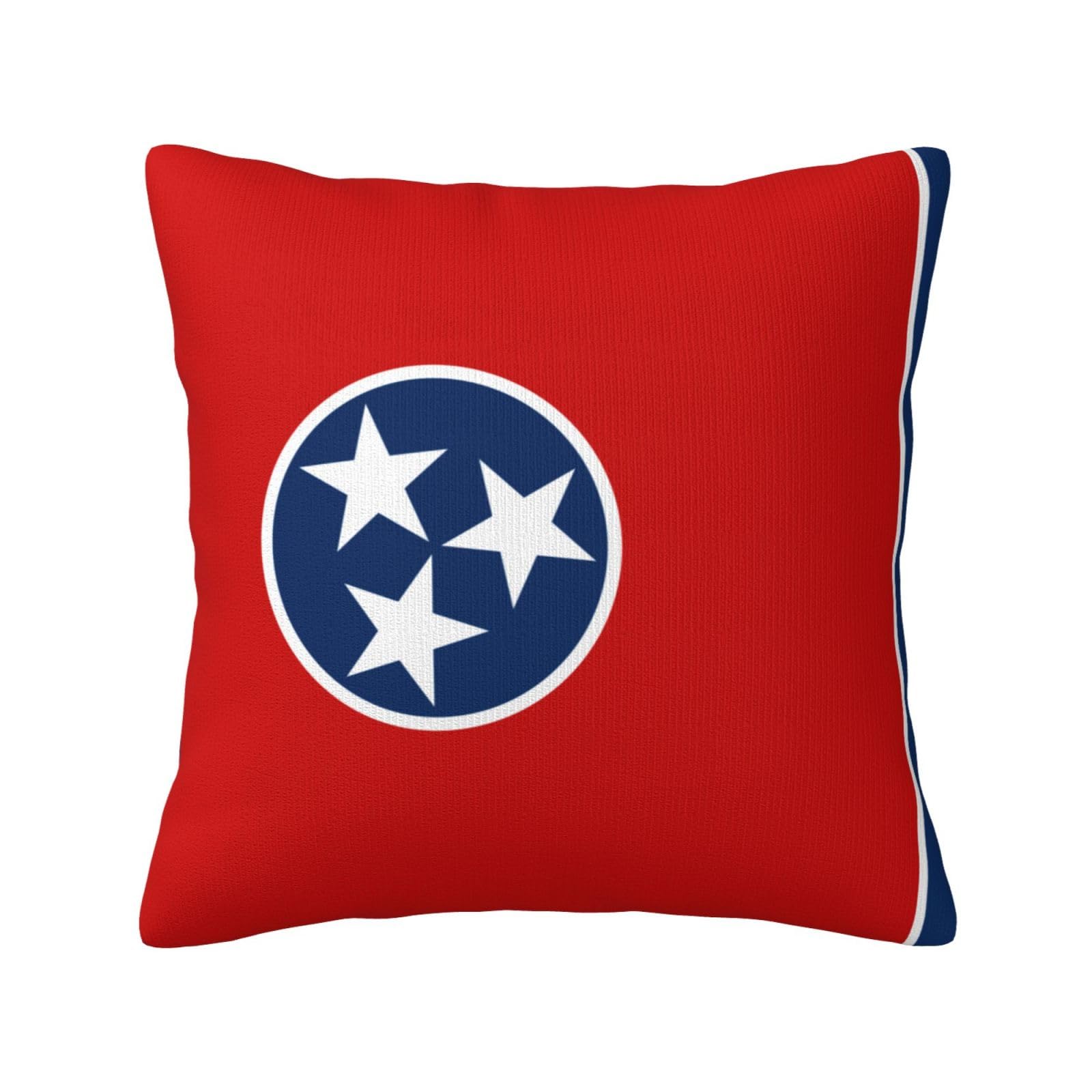 Throw Cushion Cover Flag Of Tennessee Throw Pillow Case Outdoor Pillowcases Durable Pillow Cover For Sisters, Birthday Gifts, Mom, 45X45Cm