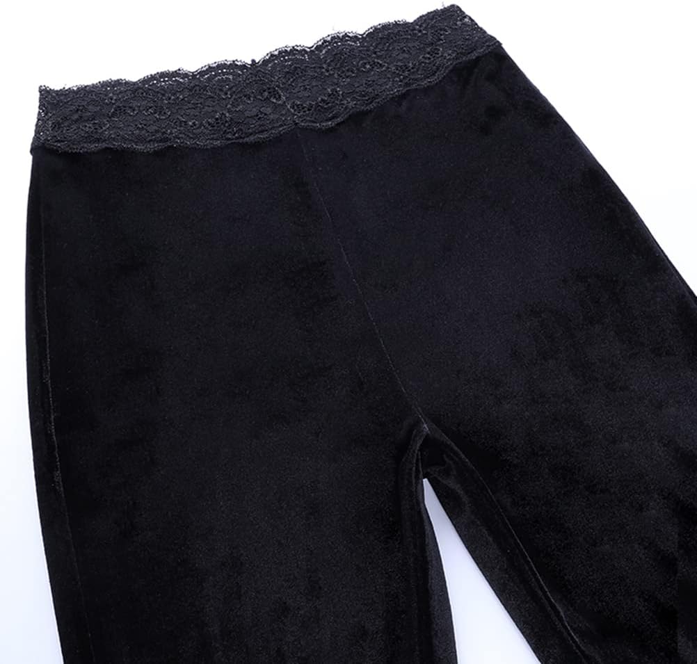 Gothic Black Pants Grunge Bottoms High Waisted Boho Hippie - Image 5