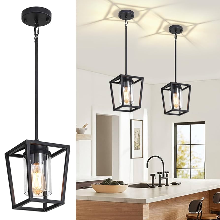 もんぶらん ZSMIHDOH 2 Pack Pendant Lights Kitchen Island, Farmhouse