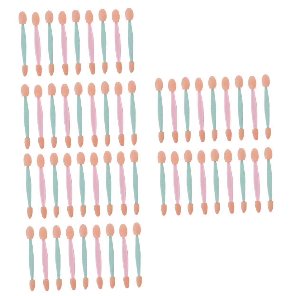 FRCOLOR 3 Sets Makeup Eyeshadow Brush Kit Double-ended Eye Shadow Applicators Soft Sponge Tips Disposables Easy to Carry Ideal for Cosmetologists Random Color