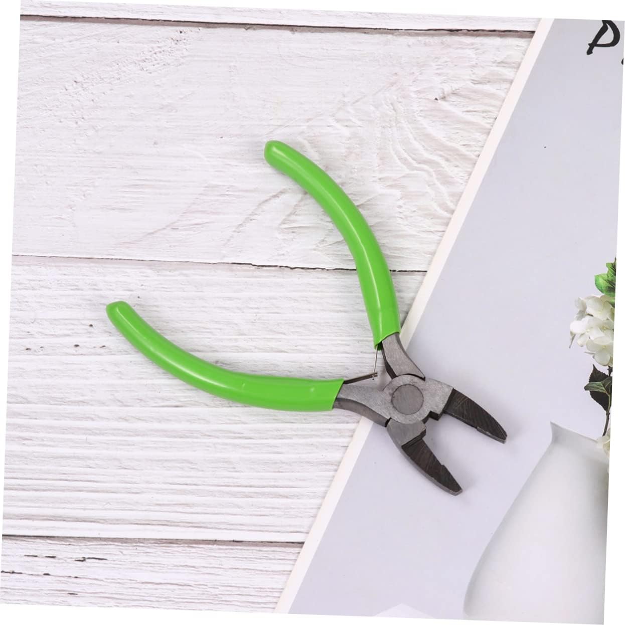 Tofficu 1set Plastic Handle Pliers for Jewelry Making Manual Pliers Jewelry Tools for Crafting and Decoration Green