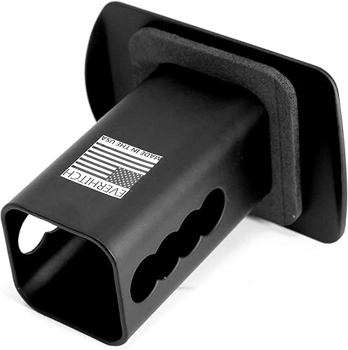 Vista 8 de Cubierta de enganche de metal en blanco (se adapta al receptor de 2 pulgadas, negro de 5 x 3 pulgadas)