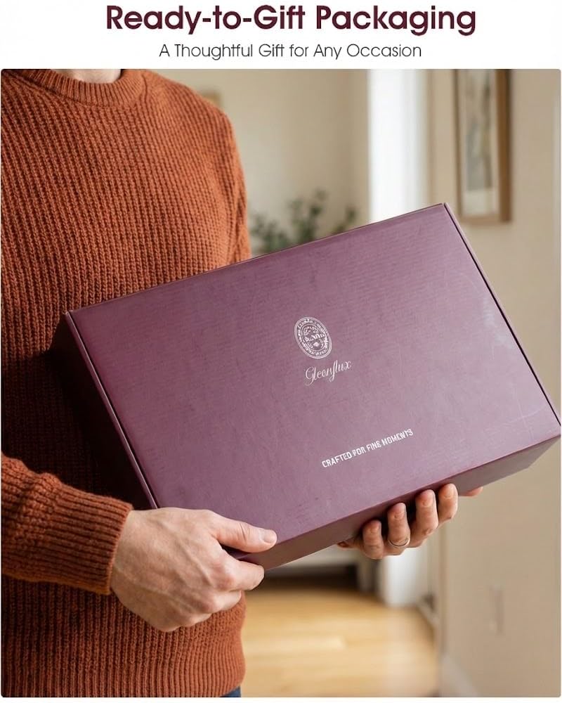 Charcuterie Board Gift Set, 9-Piece Acacia Wood Cheese Board with Knife Set, Elegant Serving Tray with Accessories, Gift Ready for Couples, Housewarming & Wedding - Image 9