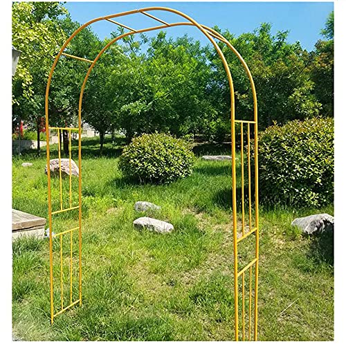 SSHHM Padiglione da Giardino in Metallo per Rose,Con Base Staccabile,Arco Sostegno per Rampicanti Decoration/C / W2.6×H2.4m