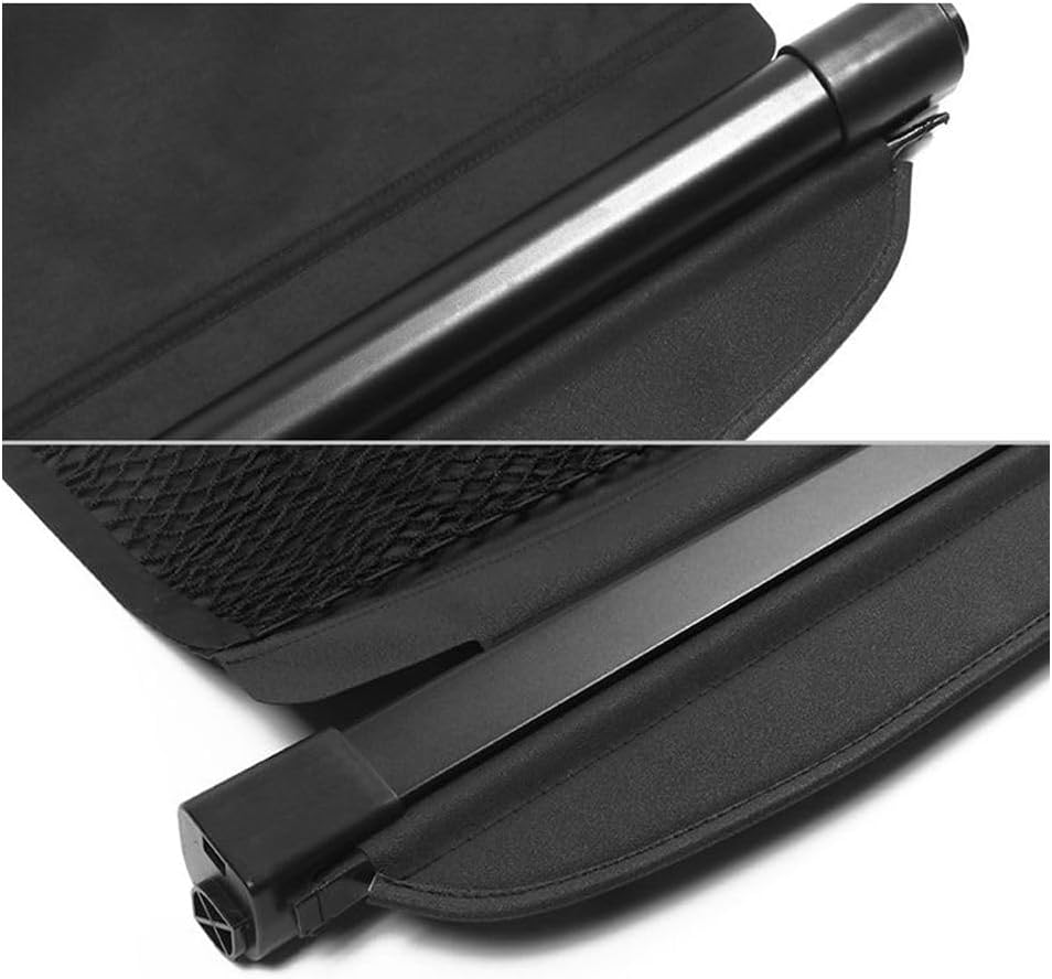 Style Retractable Black Rear Srity Cover for Smart for Fortwo 2008-2015 1pc 5-for tC MSMART08-BK 901-31194