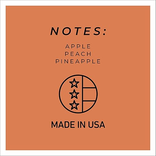 Miniatura 6 de A Cheerful Giver - Vela en tarro de vidrio perfumada Juicy Peach (6 onzas) con tapa y fragancia fiel a la vida, fabricada en Estados Unidos