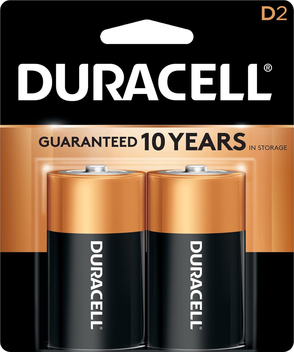 Duracell Coppertop D Alkaline Batteries 2 Each (Pack of 18)