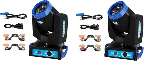 Topteng 2pcs 7R 230W Beam Sharpy Moving Head Light 17 Gobos RGBW Beam Lights, DJ Lights Zoom Moving Head Beam Beam Sharpy Light 8 Prism Strobe DMX