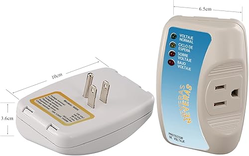 Miniatura 7 de MX-Evo Protector de sobretensión, 120 V, 12 A, 1440 W, con enchufe de tomacorriente, para electrodomésticos, multifunción, protector de