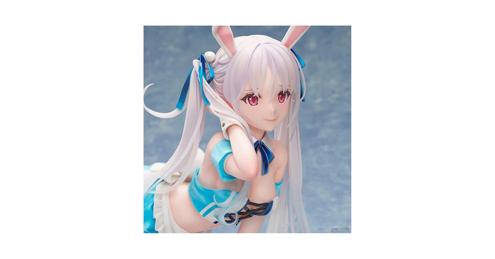 【中古】 Chris-Aqua blue フィギュア 特典付 Amazon | 1/4 Ecchi Anime Figure Chris-Aqua Blue Bunny Ver