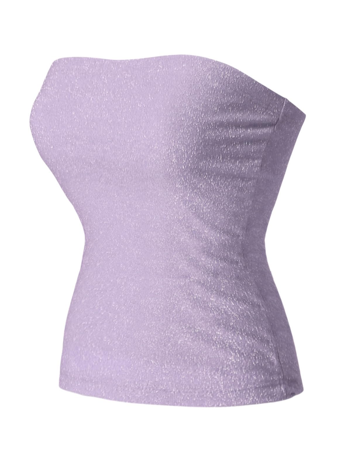 MixMatchy Women's Stretchy Strapless Tube Top Y2K Bandeau Top