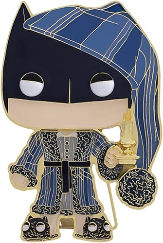 Funko Pin esmaltado Pop: DC Super Heroes Holiday – Batman As Ebenezer Scrooge – DC Comics – Broche coleccionable lindo – para mochilas y bolsas –