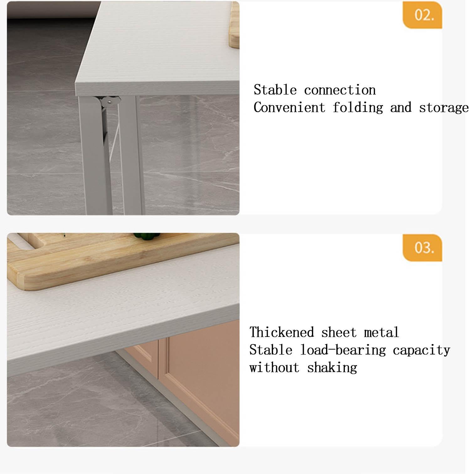 Mesa de comedor plegable para montar en la pared, mesa abatible de madera multifuncional, mesa compacta de estilo mural, patas de acero pintado, diseño que ahorra espacio