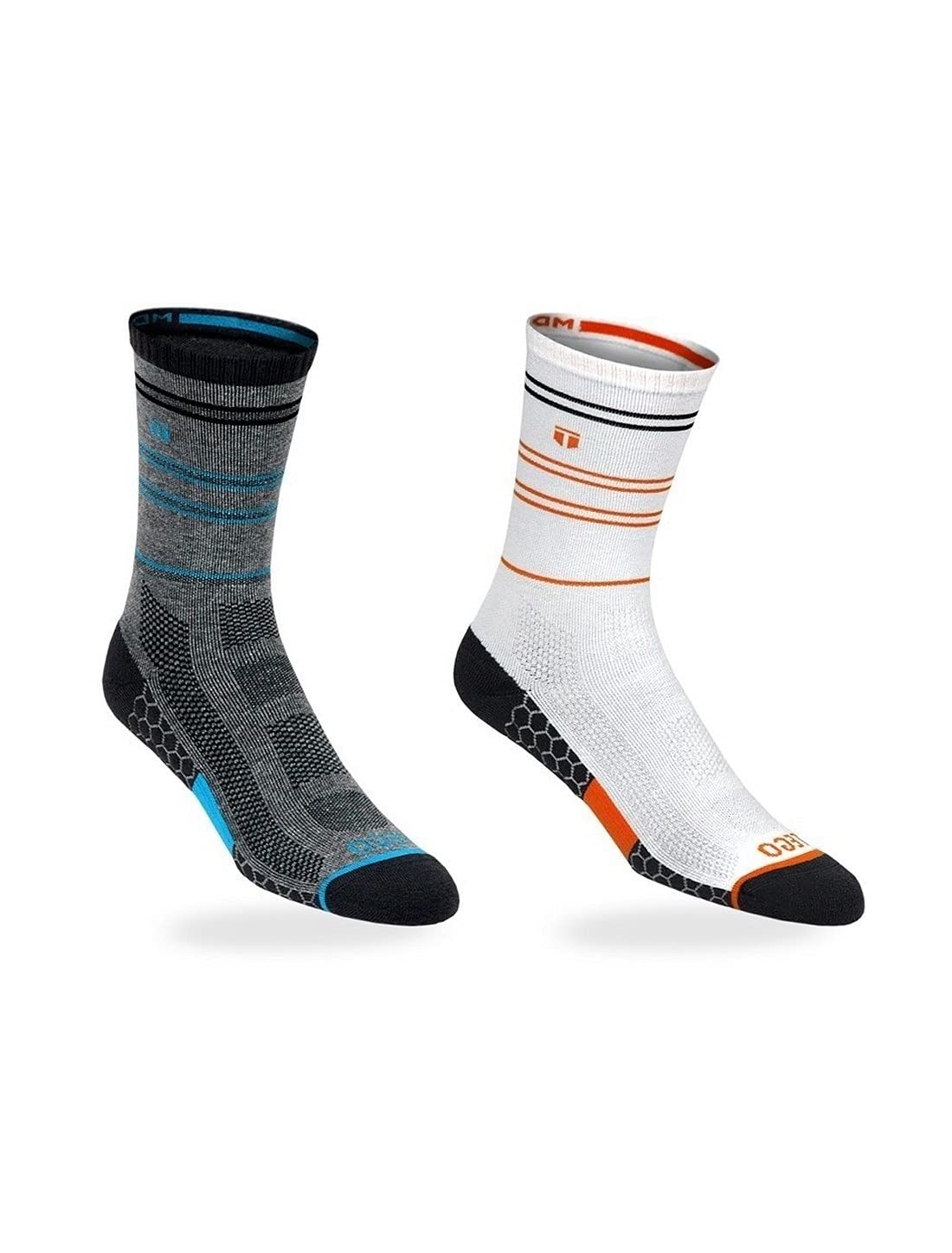 TEGO Drill Crew Length Cotton Comfort Socks - Sports, Running Socks for Men, Women