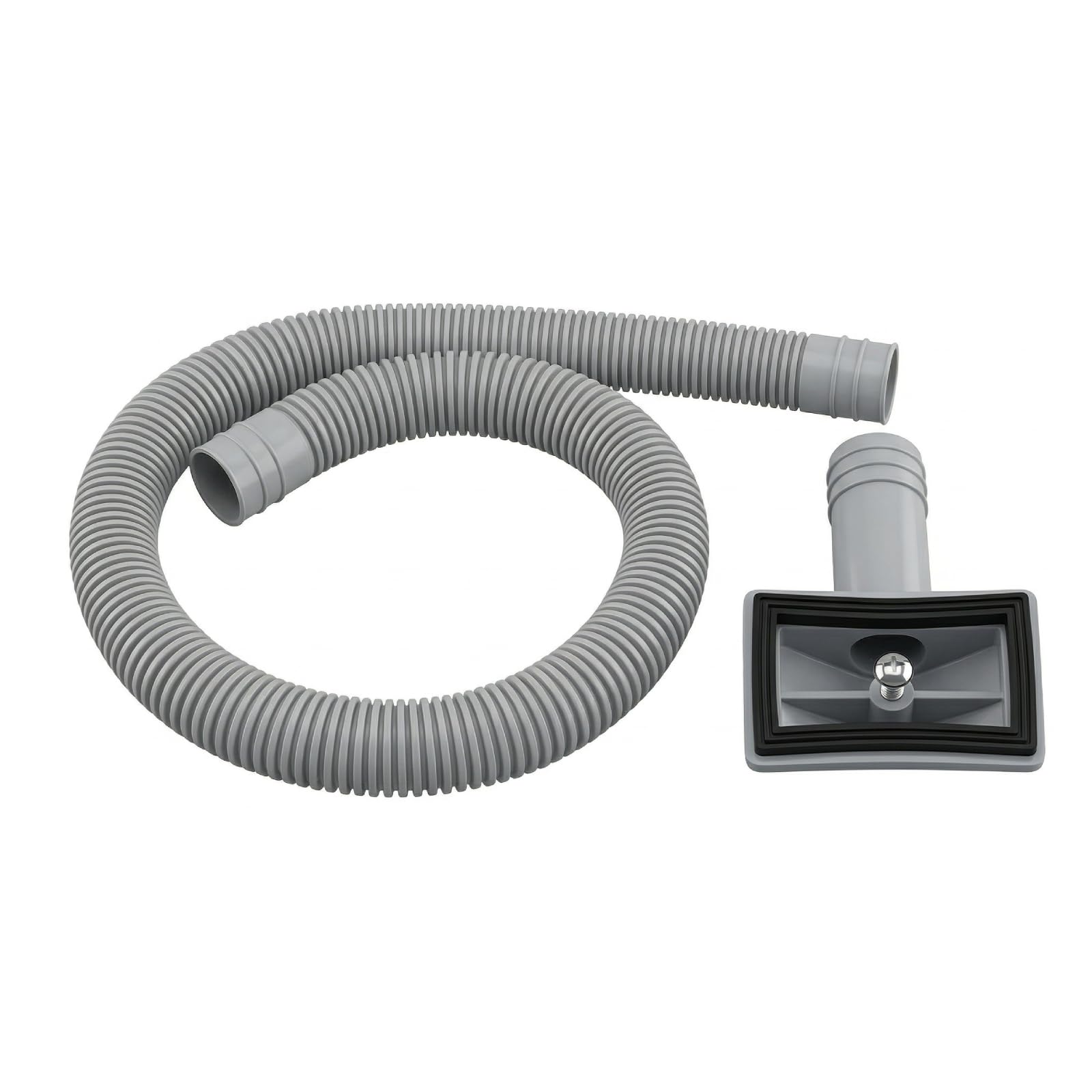 Sink Overflow Kit with Extendible Tube & Square Cover, Universal Waste Pipe for Kitchen & Bathroom Plumbing Protection