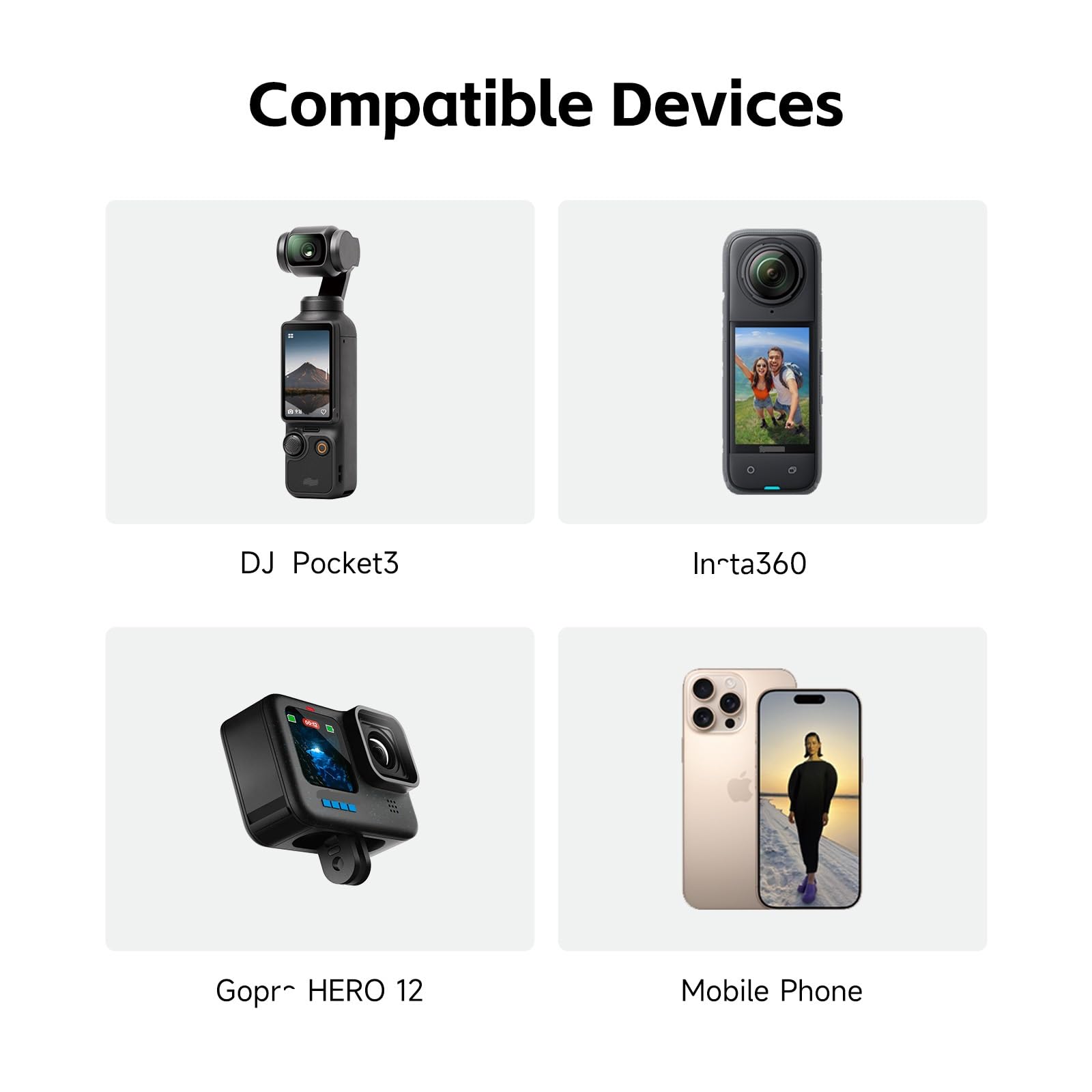 Movmax - Braccio lama per DJI osmo Pocket 3, supporto a ventosa per auto, stabilizzatore per fotocamere Pocket 3, Insta 360 e GoPro Hero, vite di bloccaggio universale 1/4, adatto per creatori di