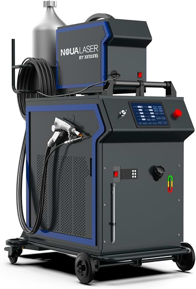 2000W Fiber Laser Welding Machine 4 in 1 Laser Cleaning/Cutting/Weld Seam Cleaning 220V Handheld Laser Welder with Auto Wire Feeder Applicable to Aluminum, Stainless Steel, Carbon Steel, etc.