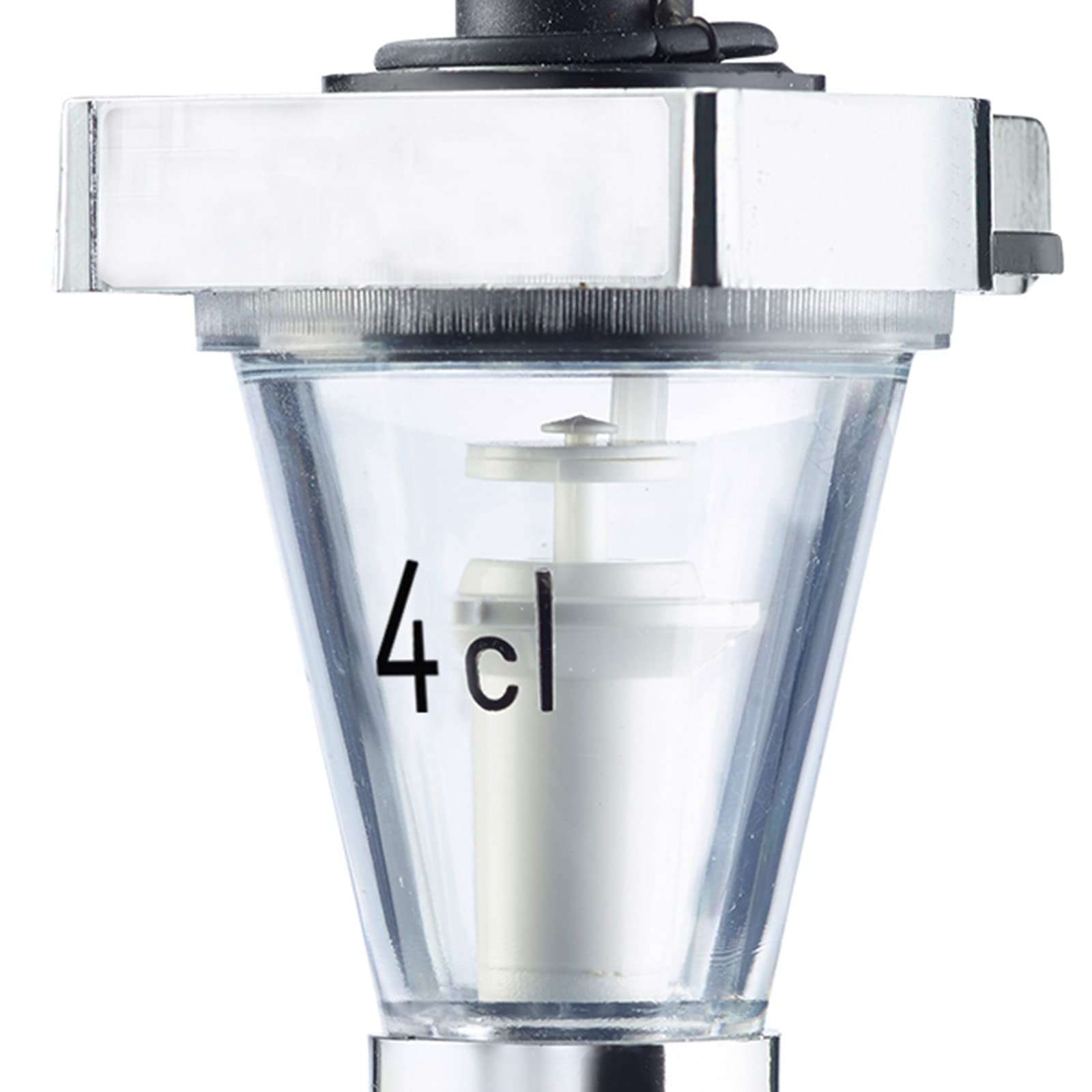 Westmark 95402260 dosificadora Dispositivo Professional, 4 cl, plástico, Negro/Transparente/Plata, 22,5 x 12 x 7 cm