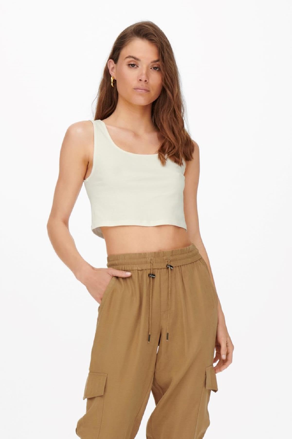 ONLKIRA S/L CROPPED TOP JRS Tişört Erkek