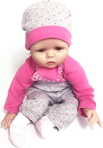 Miniatura 2 de Ropa de muñeca Reborn Girl para 20 a 23 pulgadas, juegos de ropa de bebé recién nacida real