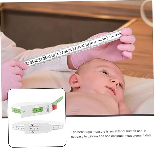 Miniatura 8 de EXCEART Cinta métrica suave para circunferencia de la cabeza, cinta métrica de cuero, herramientas de cinta de medición de cabeza, cinta métrica de