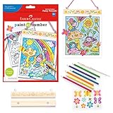Faber-Castell Paint by Number Fairy Friends Pets - Kids Watercolor Fairies Toys (Ages 6+)