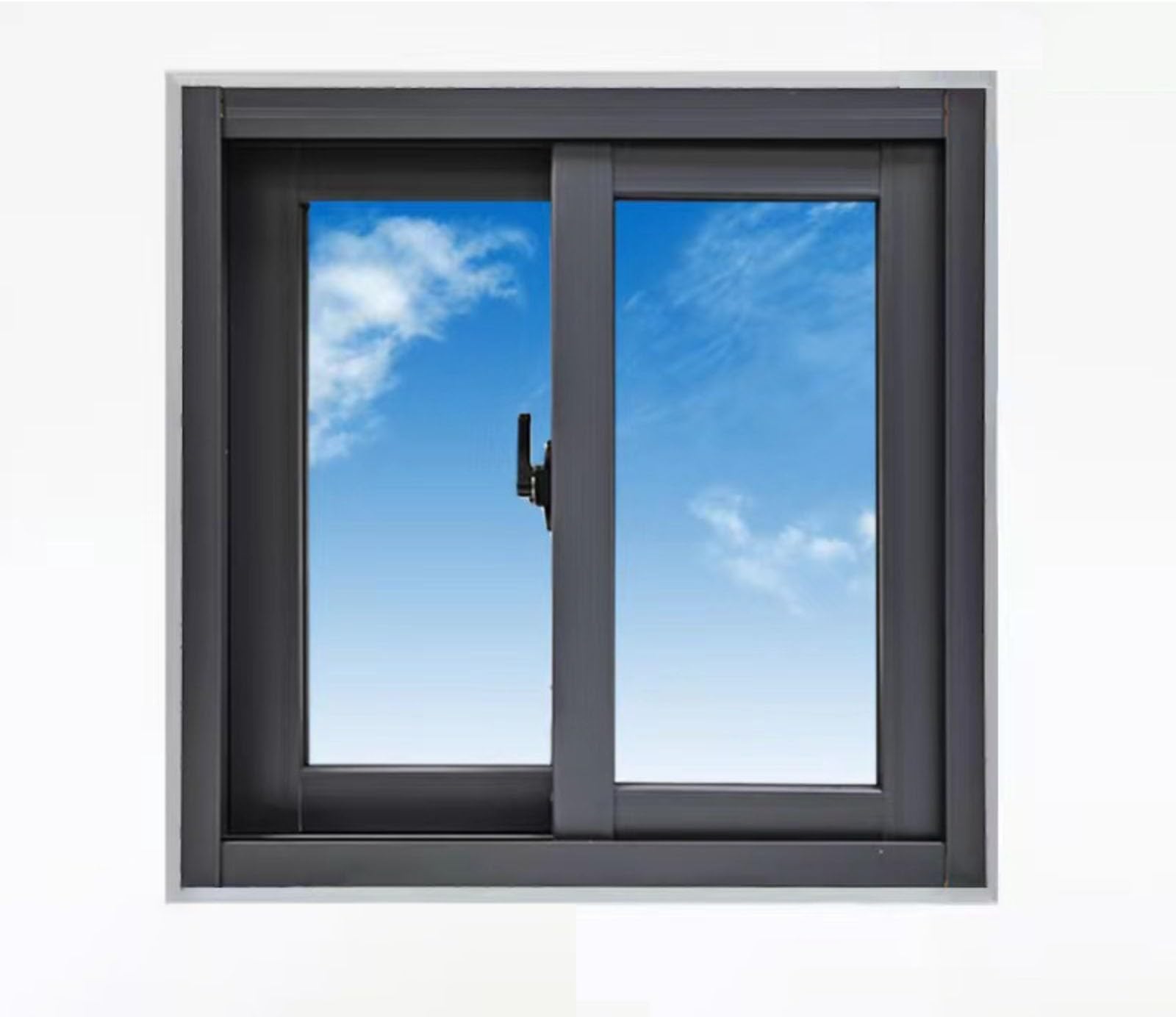 Home Windows Replacement, Sliding Aluminum Window Large ， Transom Window for Basement, Bathroom, Sheds and Chicken Coops(38x16in/95x40cm)