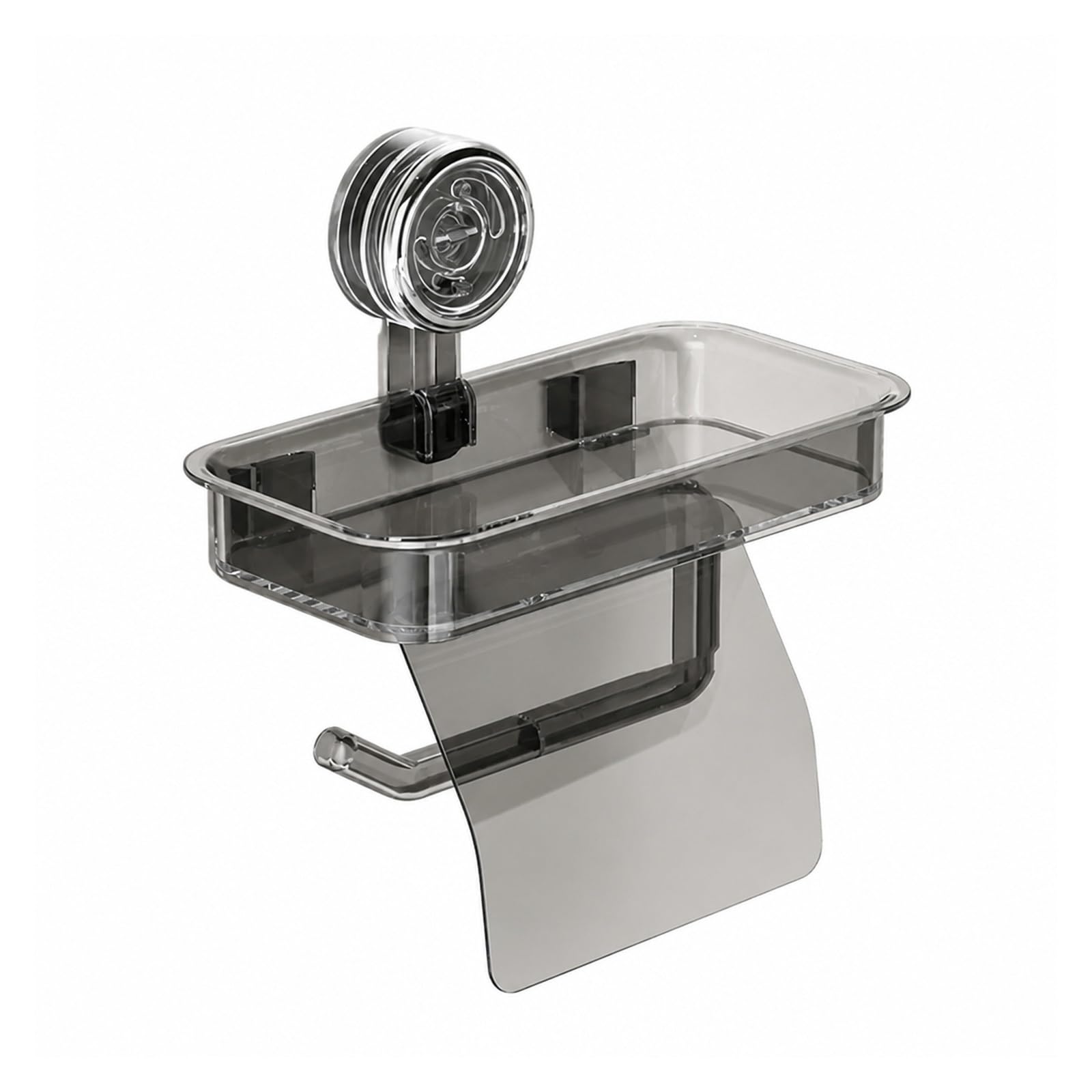 Toilet Roll Holder, Wall Mounted Suction Cup Tissue Holder,for Bathroom