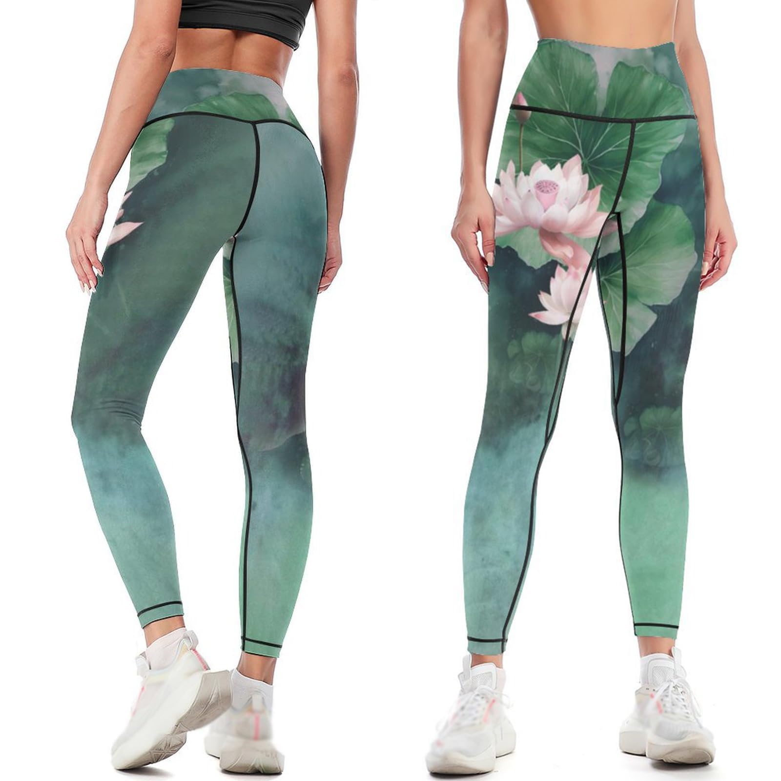 High Waisted Yoga Pants for Women Tummy Control 4 Way Stretch Running Workout Leggings Athletic Yoga Pants