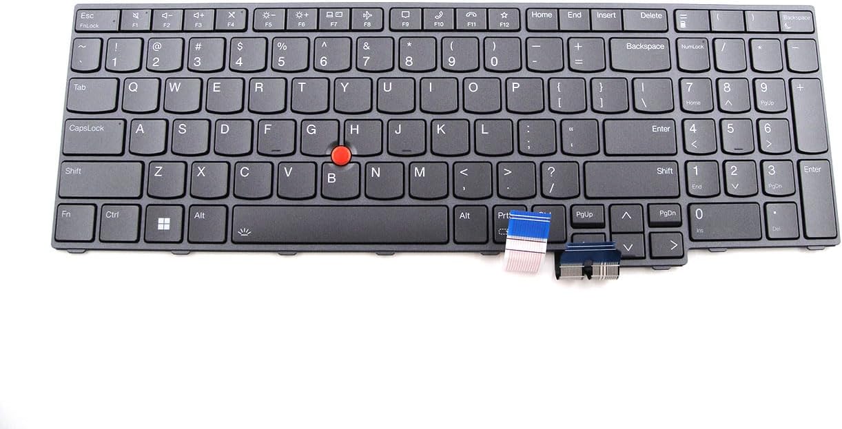 Bayjebu Parts for Lenovo ThinkPad P16 Gen 1 2 Keyboard US English Backlit Gray 5N21F39357