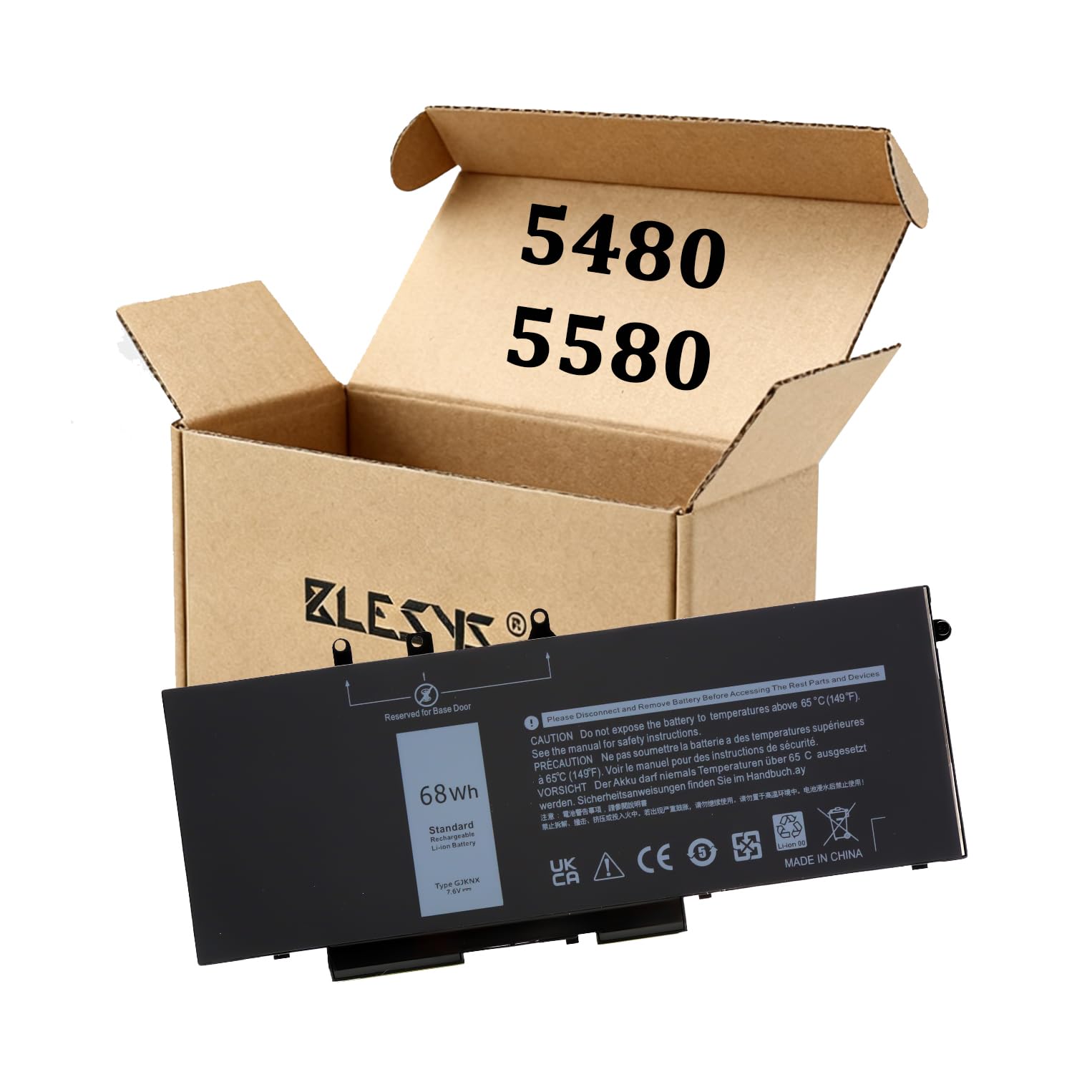 BLESYS Batterie pour Dell Latitude 5480 5580 5590 5490