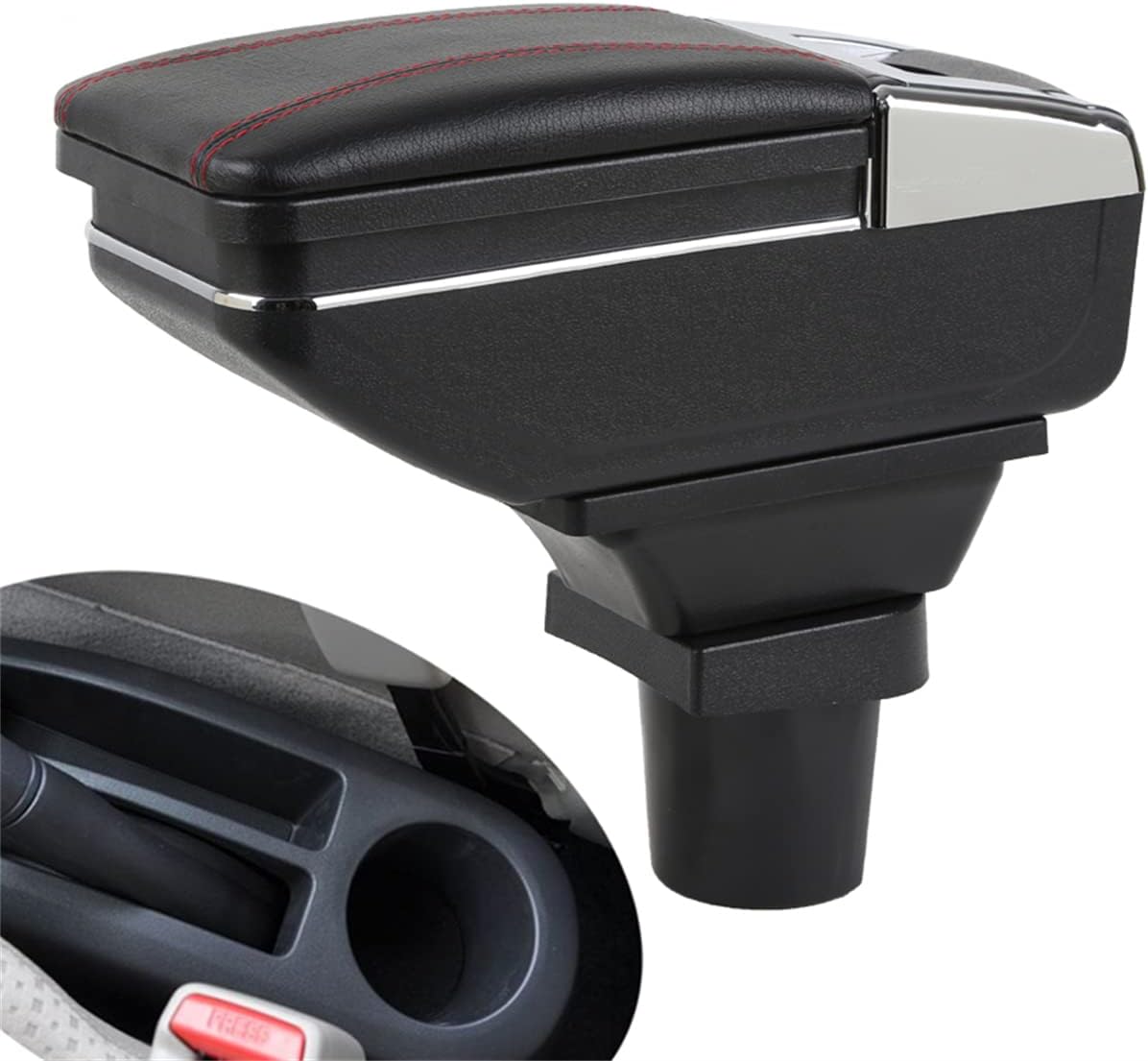 Amazon.com: rasiarpio Car Armrest Box for Toyota Yaris 2 Hatchback Vitz ...